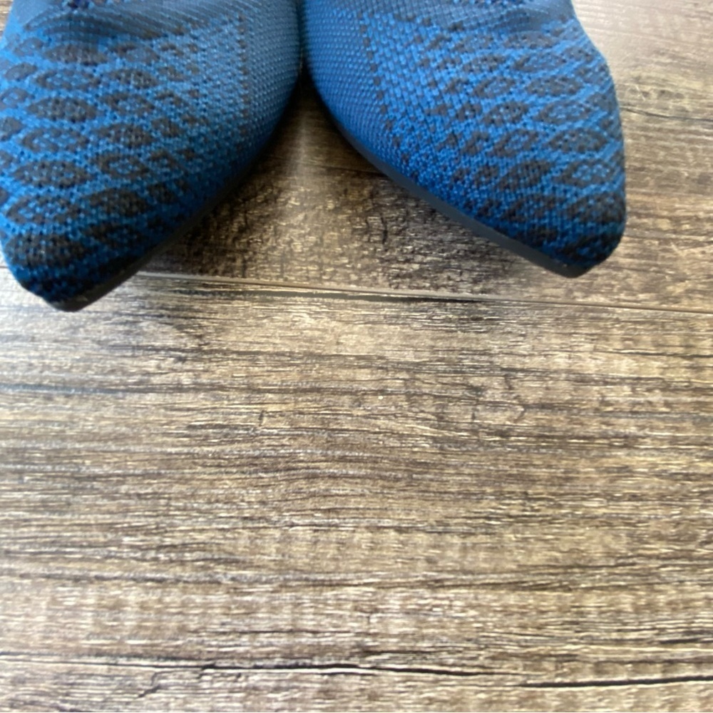 Rothy’s The Point Flat Lapis Python Blue Size 6.5… - image 3